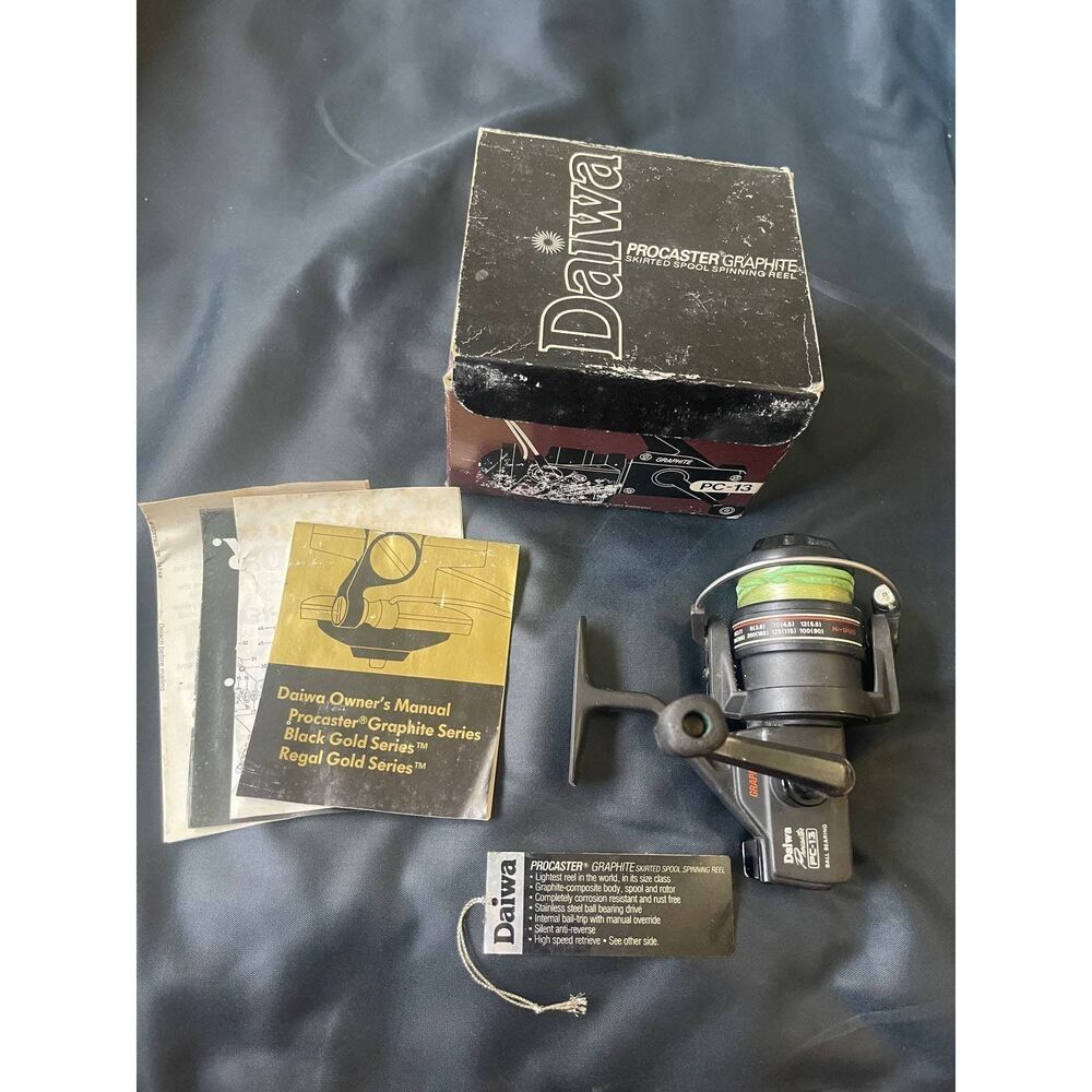 Vintage Daiwa Procaster‎ PC-13 Spinning Ball Bearing Graphite Fishing Reel